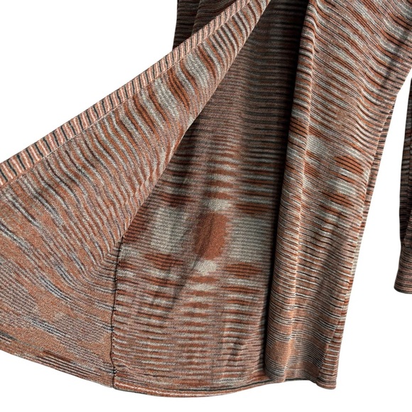 🌺JONES NEW YORK Brown Striped Long Cardigan Size PETITE LARGE -- Lightweight🌺 - Picture 4 of 6